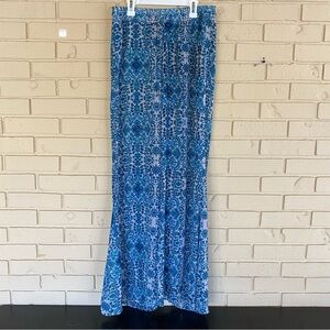 Show Me Your Mumu Pants M Floral Wide Leg Tass Party Sheer Spring Break Beach